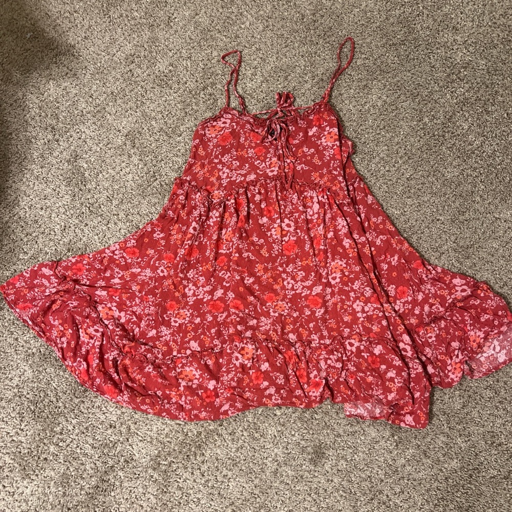 Wild Fable Red Floral Dress